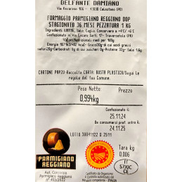 etichetta parmigiano reggiano 36 mesi