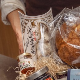 pacco natale cappelliera legno scaldaferro torrone friabile