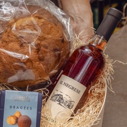 pacco natale cappelliera legno Il Negrese malvasia passito casa del formaggio parma