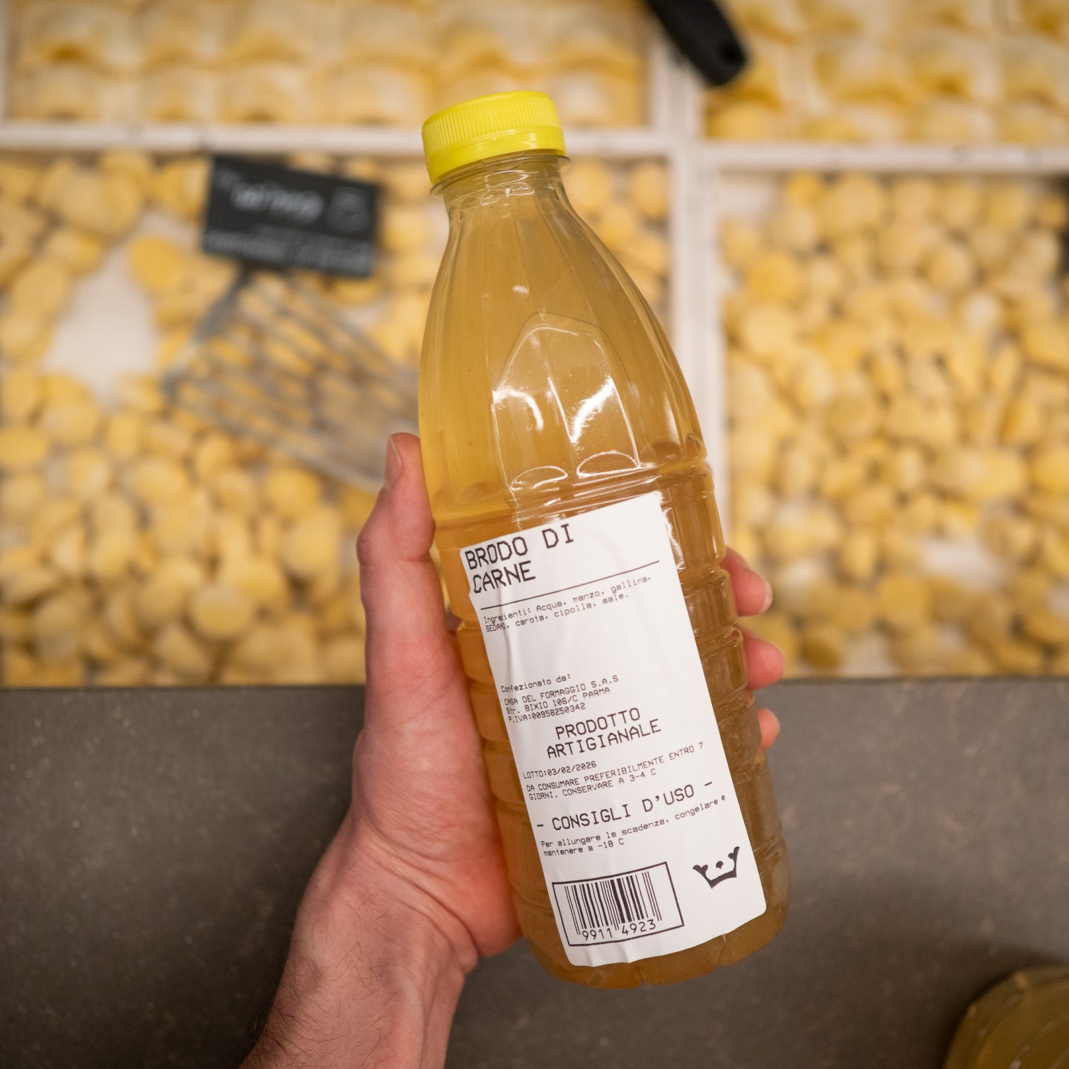 brodo di carne etichetta casa del formaggio