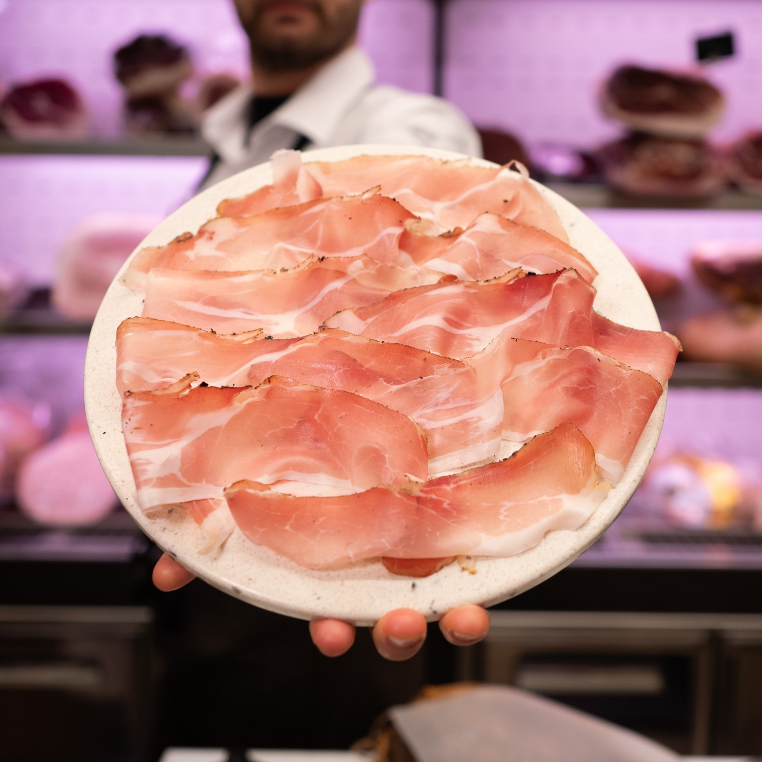 tagliere speck alto adige affettato