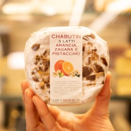 chabutin 3 latti arancia pistacchi in confezionato in mano
