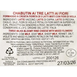 etichetta chabutin ai tre latti con viole