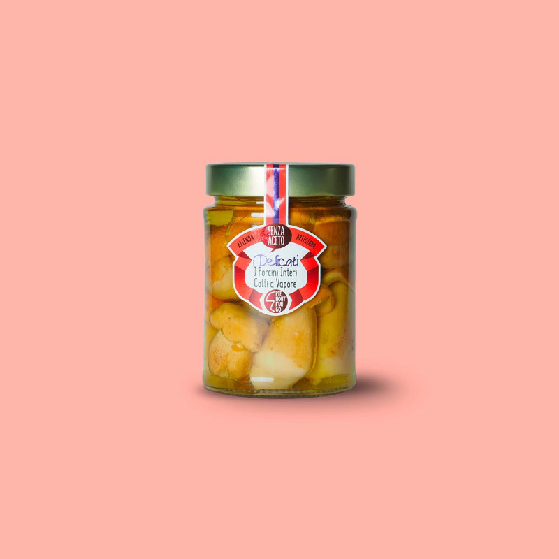 Vasetto di Funghi Porcini interi 280G Piemont Fungo