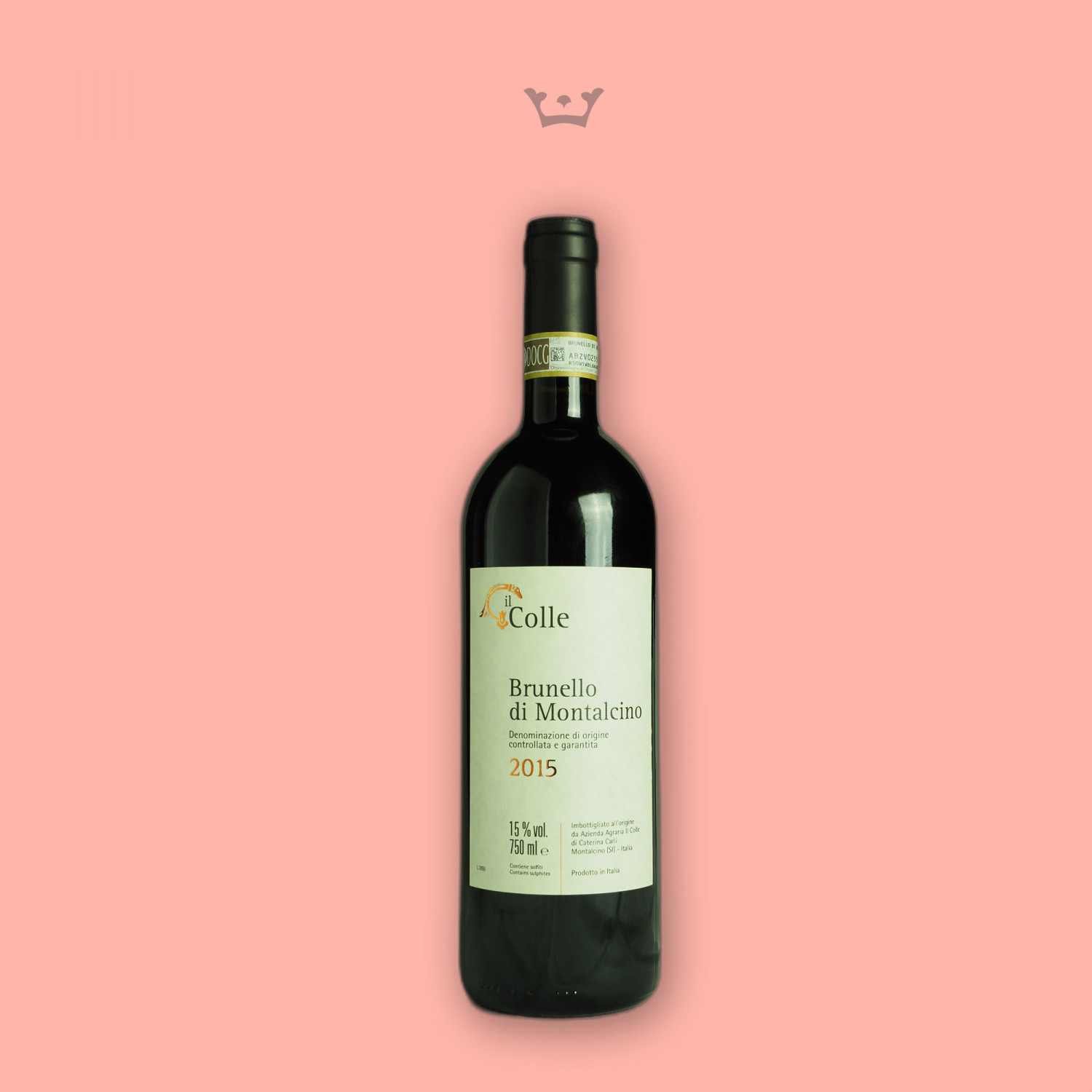 Bottiglia di vino Brunello di Montalcino Il Colle