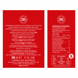 Condimento del Borgo Etichetta Rossa 100 ml etichetta